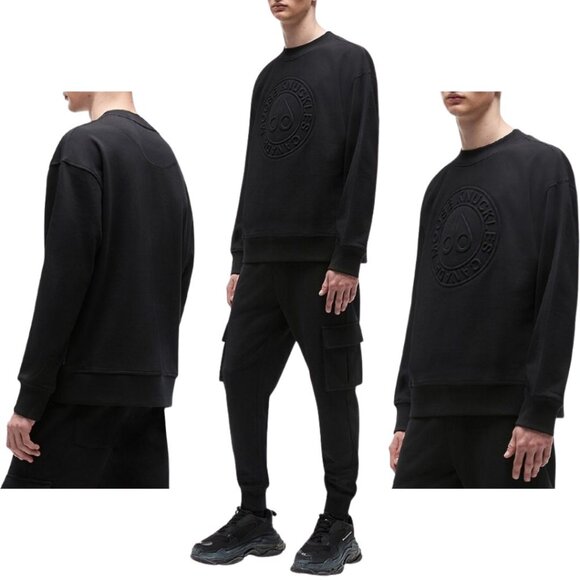 Used - Moose Knuckles Men's Homecrest Cotton Sweatshirt in Black Size S - Picture 9 of 17